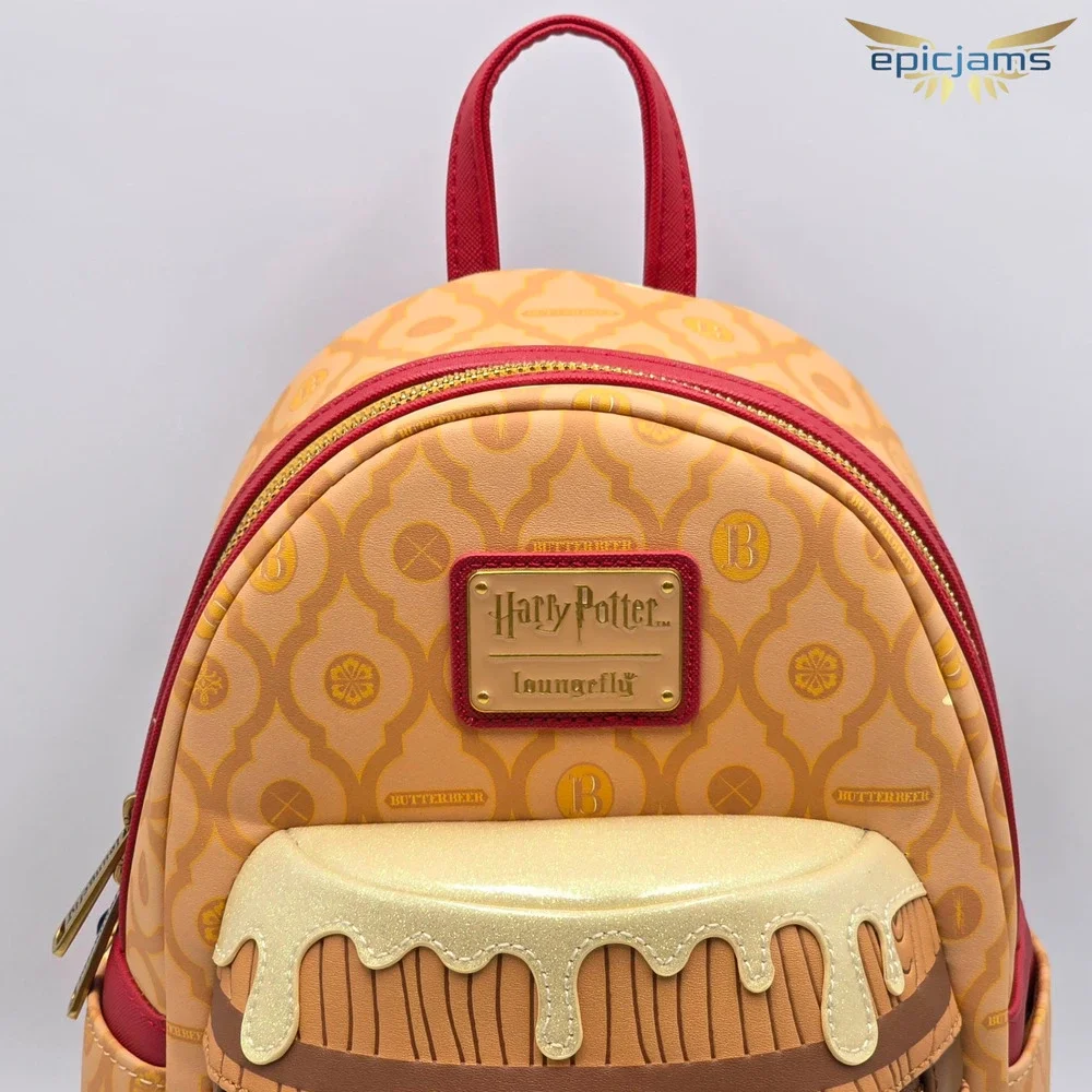 Loungefly Exclusive Harry Potter Butterbeer Figural Brown Mini Backpack New